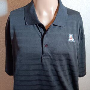 UNIVERSITY OF ARIZONA CHAMPION MENS POLO GOLF SHIRT - XXL - BLACK